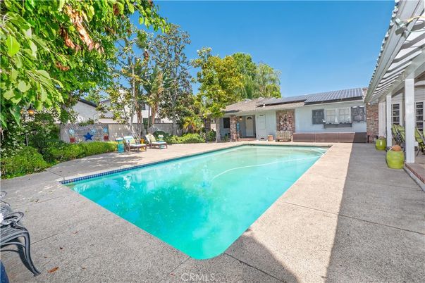 Exterior, Pool, Solar Panels