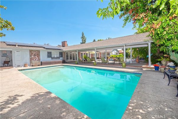 Exterior, Pool, Solar Panels
