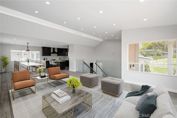 Dining room, Interior, Kitchen, Living room, Pendant Lights, Recessed Lighting, Wood Texture Flooring