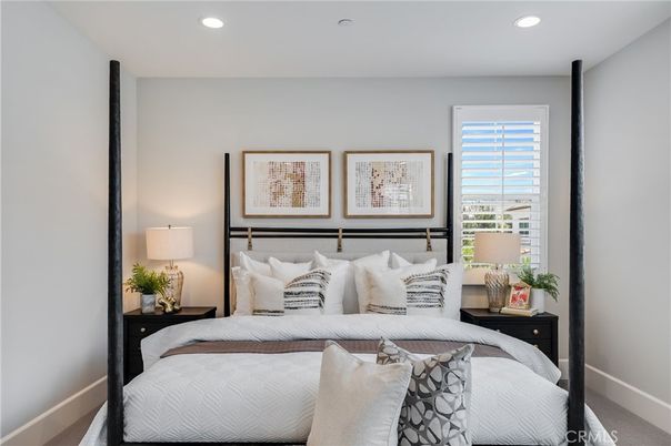 Bedroom, Interior, Recessed Lighting