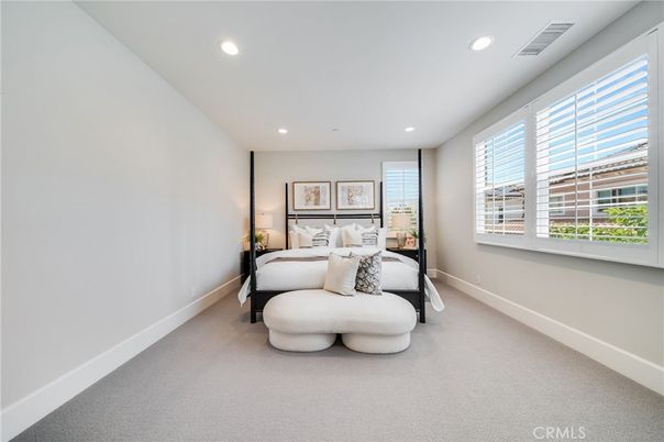 Bedroom, Interior, Recessed Lighting