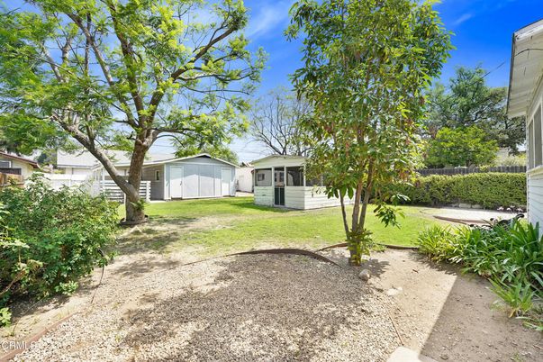 Backyard, Detached Garage, Exterior