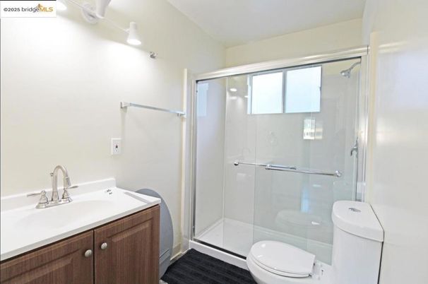 Bathroom, Glass Shower, Interior, Wood Texture Flooring