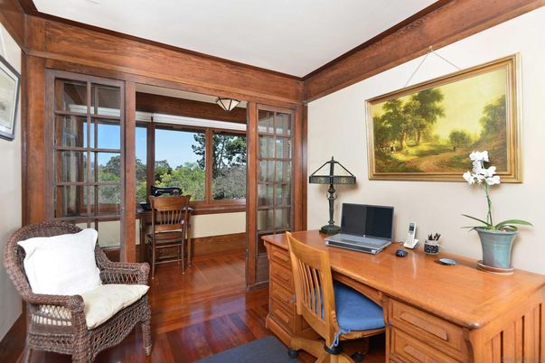 Home Office, Interior, Wood Texture Flooring