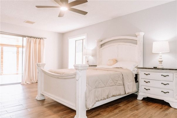 Bedroom, Interior, Wood Texture Flooring