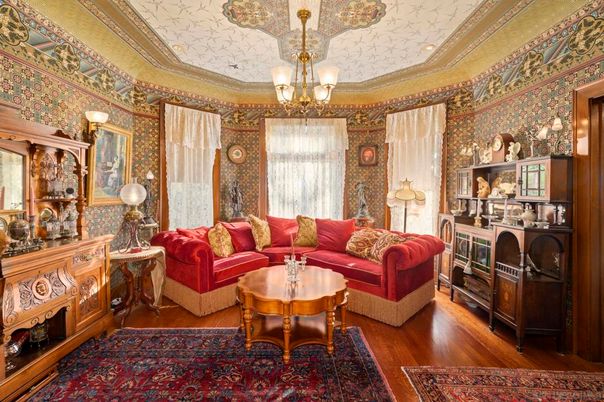 Chandelier, Interior, Living room, Wood Texture Flooring