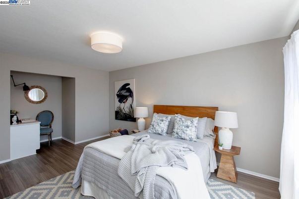 Bedroom, Interior, Wood Texture Flooring