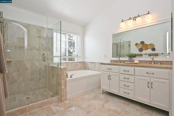 Bathroom, Dual Sink Vanities, Glass Shower, Interior