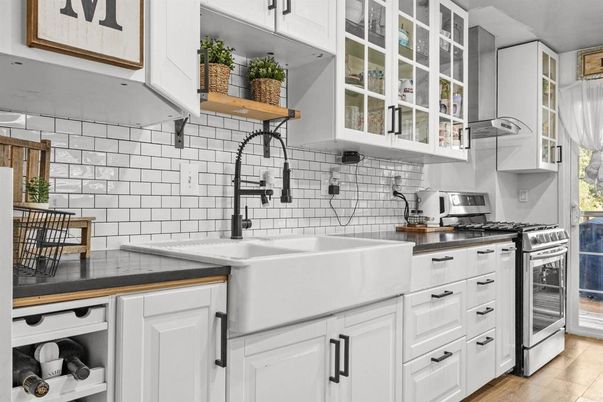 Interior, Kitchen, Wood Texture Flooring