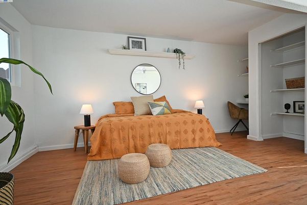 Bedroom, Interior, Wood Texture Flooring