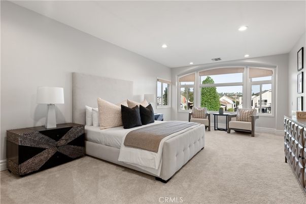 Bedroom, Interior, Recessed Lighting