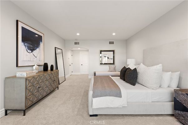 Bedroom, Interior, Recessed Lighting