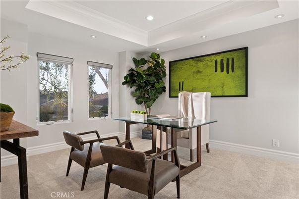 Home Office, Interior, Recessed Lighting