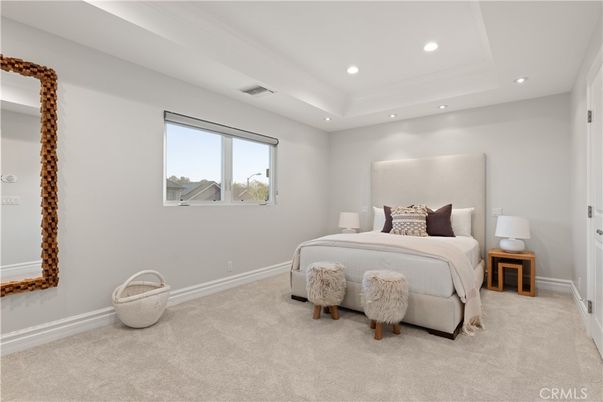 Bedroom, Interior, Recessed Lighting