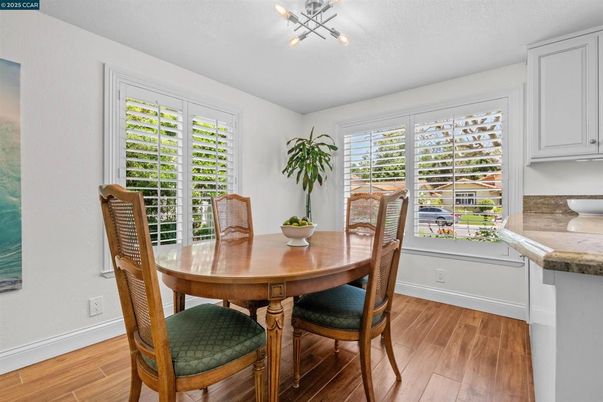 Dining room, Interior, Wood Texture Flooring