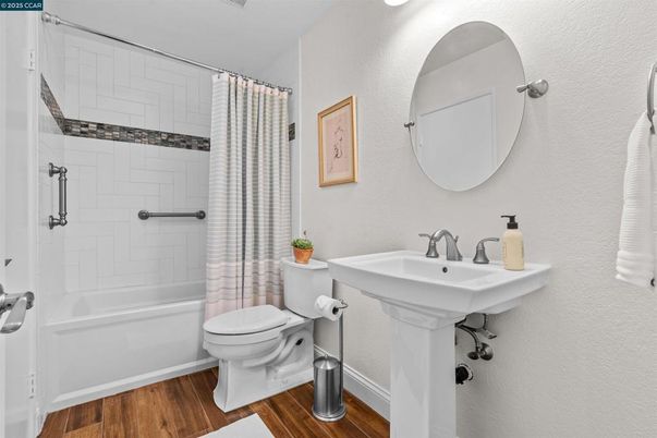Bathroom, Interior, Wood Texture Flooring