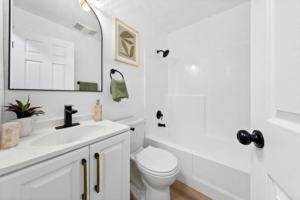 Bathroom, Interior, Wood Texture Flooring