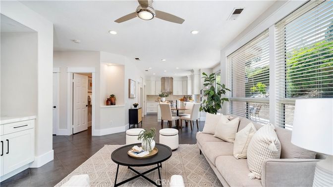 Dining room, Interior, Kitchen, Living room, Recessed Lighting
