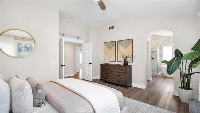Bedroom, Interior, Wood Texture Flooring