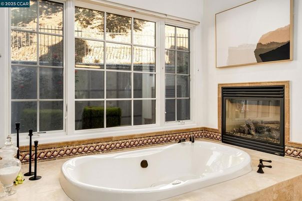 Bathroom, Fireplace, Interior