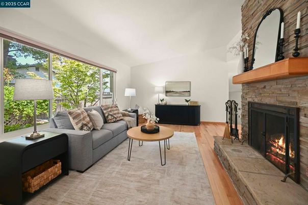 Fireplace, Interior, Living room, Wood Texture Flooring