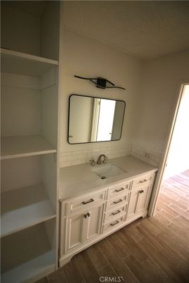 Bathroom, Dual Sink Vanities, Interior, Wood Texture Flooring