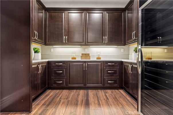Interior, Kitchen, Wood Texture Flooring