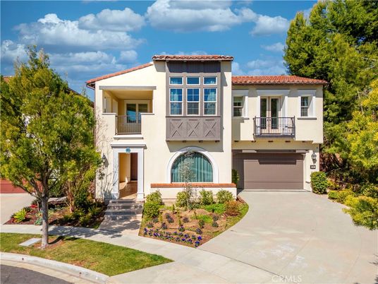 Attached, Exterior, Facade, Spanish Mediterranean