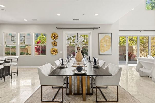 Dining room, Interior, Recessed Lighting
