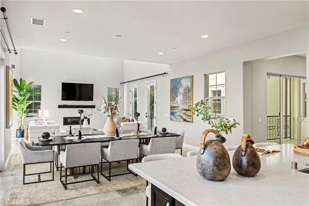 Dining room, Interior, Recessed Lighting