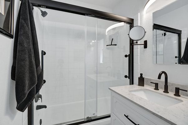 Bathroom, Glass Shower, Interior
