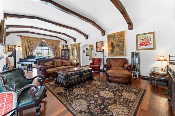 Interior, Living room, Piano, Wooden Beams, Wood Texture Flooring