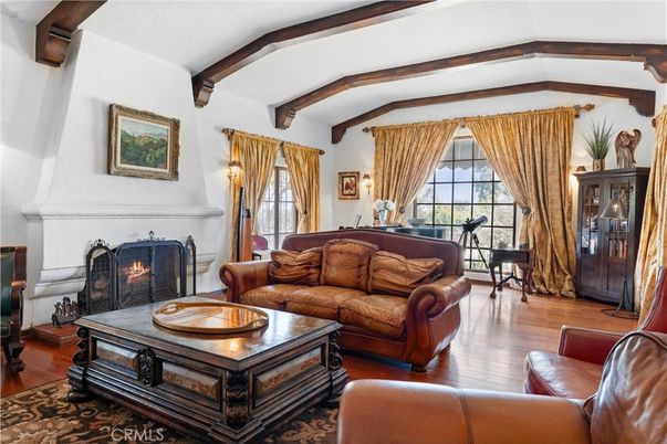 Fireplace, Interior, Living room, Piano, Wooden Beams, Wood Texture Flooring