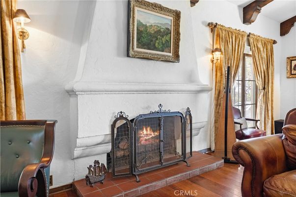 Fireplace, Interior, Wood Texture Flooring
