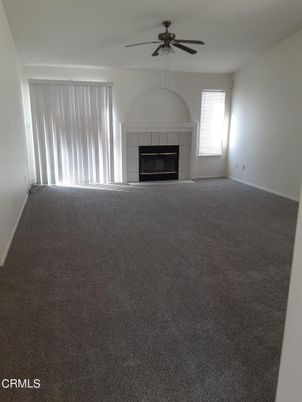 Empty room, Fireplace, Interior