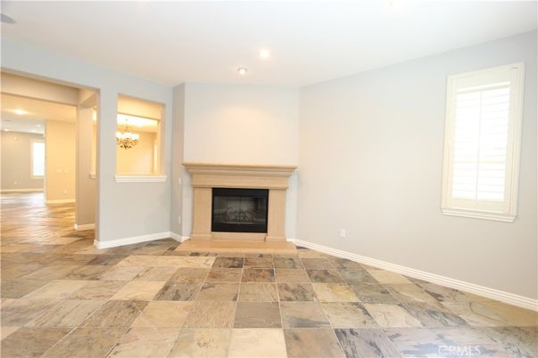 Empty room, Fireplace, Interior, Recessed Lighting