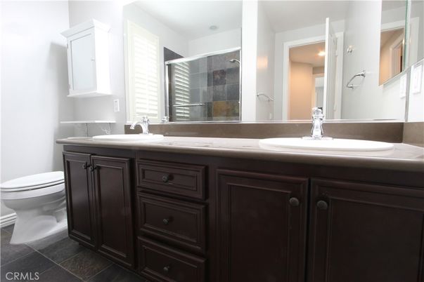 Bathroom, Dual Sink Vanities, Glass Shower, Interior