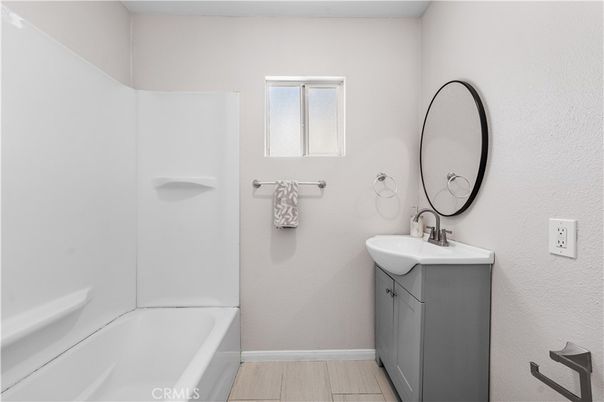 Bathroom, Dual Sink Vanities, Interior, Wood Texture Flooring