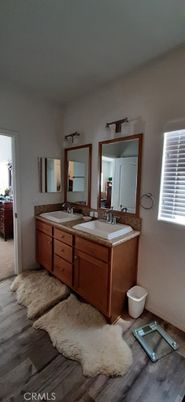Bathroom, Dual Sink Vanities, Interior, Wood Texture Flooring