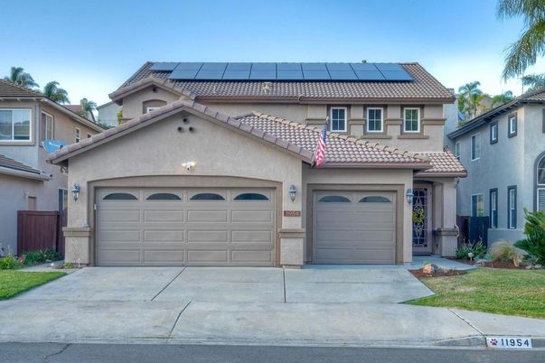 Attached, Exterior, Facade, Solar Panels, Mediterranean