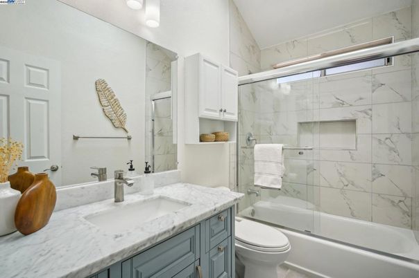 Bathroom, Glass Shower, Interior, Marble Walls