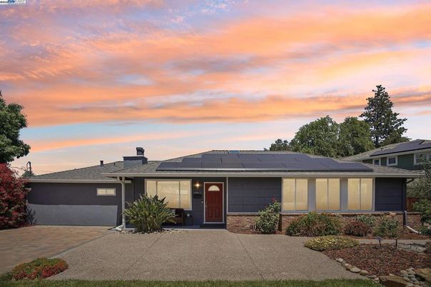 Attached, Exterior, Facade, Solar Panels, Ranch