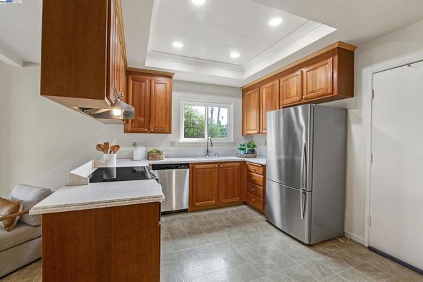 Interior, Kitchen, Recessed Lighting, Stainless Steel Appliances