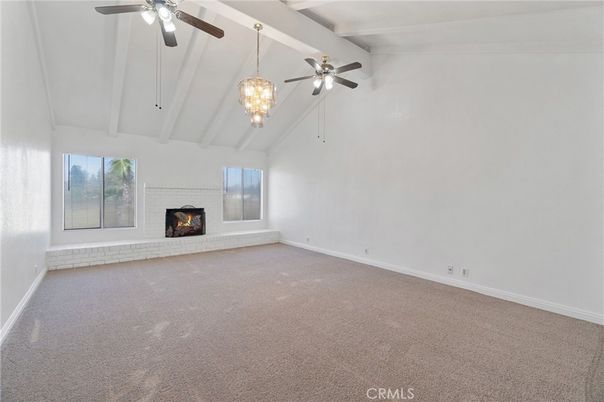 Chandelier, Empty room, Fireplace, Interior, Pendant Lights