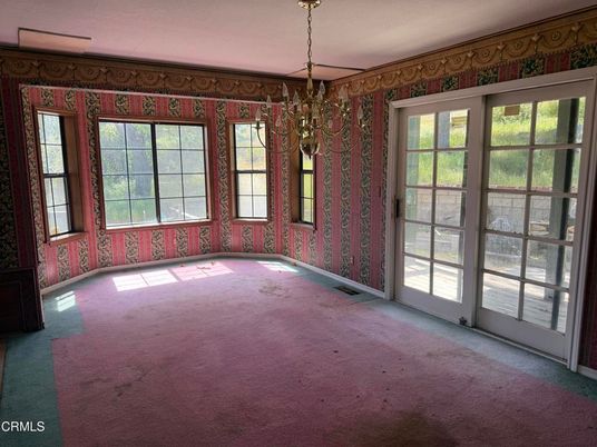 Chandelier, Empty room, Interior