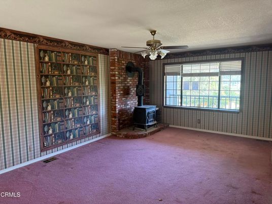 Empty room, Fireplace, Interior, Stone Walls
