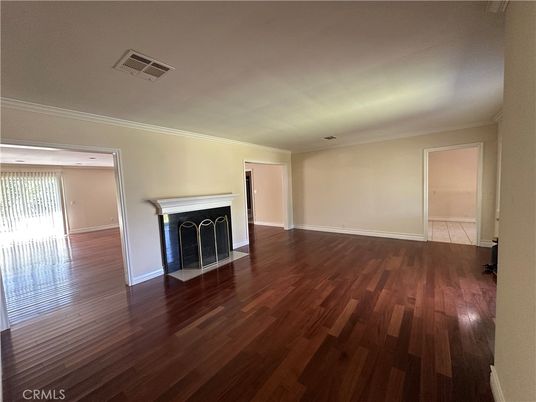 Empty room, Fireplace, Interior, Wood Texture Flooring