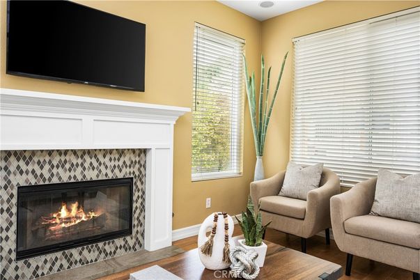 Fireplace, Interior, Living room, Wood Texture Flooring