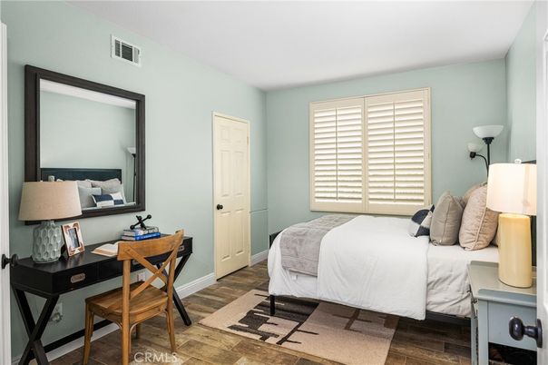 Bedroom, Home Office, Interior, Wood Texture Flooring