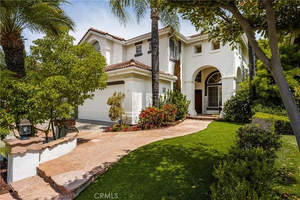 Attached, Backyard, Exterior, Facade, Mediterranean